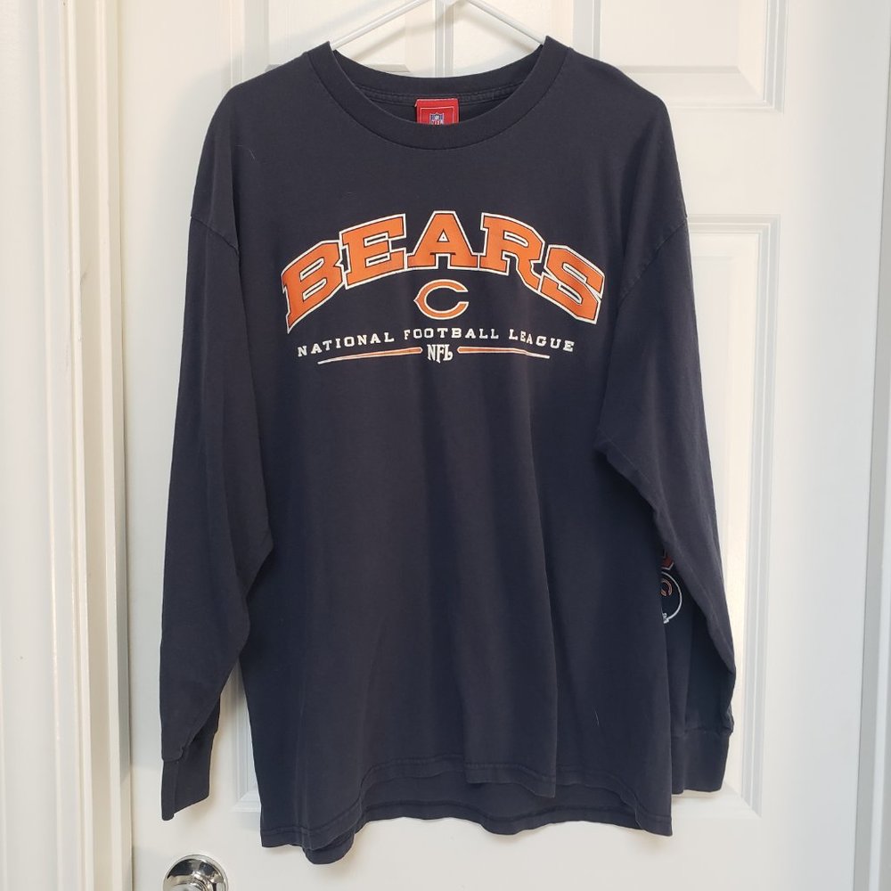 Chicago Bears NFL Football Navy Long Sleeve Shirt